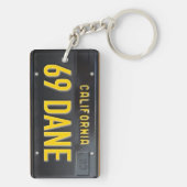 California 1963 License Bord Sleutelhanger (achterkant)