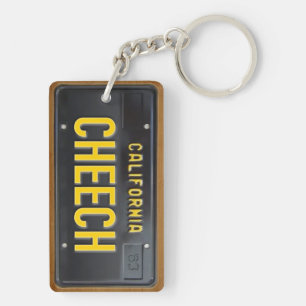 California 1963 License Bord Sleutelhanger CUSTOM