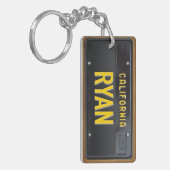 California 1963 License Bord Sleutelhanger CUSTOM (Voorkant Links)