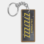 California 1963 License Bord Sleutelhanger CUSTOM (Voorkant Links)