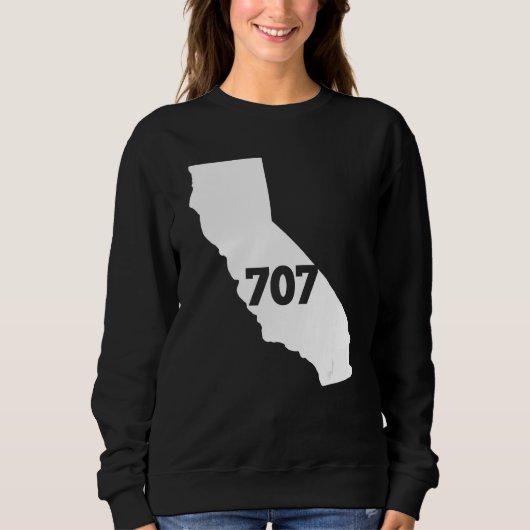 California 707 Area Code Trui (Voorkant)