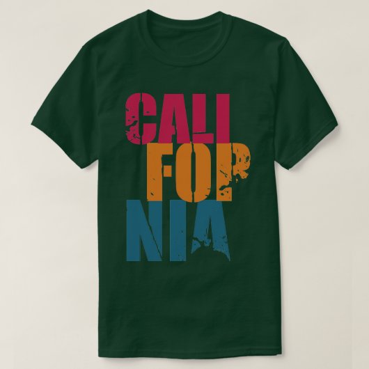 California 90s Vibes TShirt (Design devant)