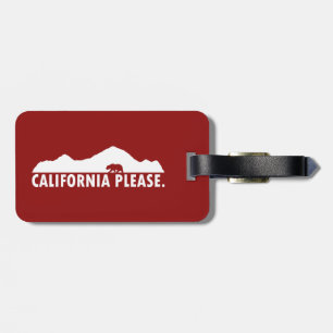 California, alsjeblieft bagagelabel