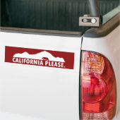 California, alsjeblieft bumpersticker (Op Truck)