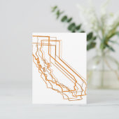 california amber blur briefkaart (Staand voorkant)