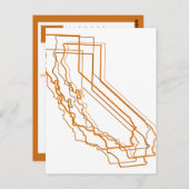 california amber blur briefkaart (Voorkant / Achterkant)