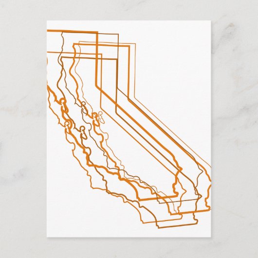 california amber blur briefkaart (Voorkant)