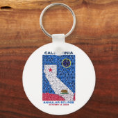 California Annular Eclipse Round Sleutelhanger (Voorkant)