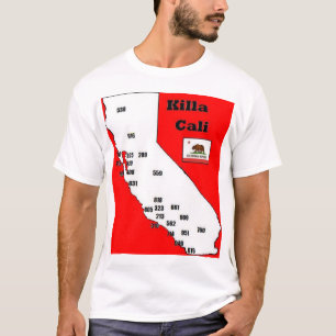 California Area Codes T-shirt
