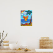California Beach Angel Art Poster (Keuken)