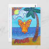 California Beach Angel Briefkaart (Voorkant / Achterkant)