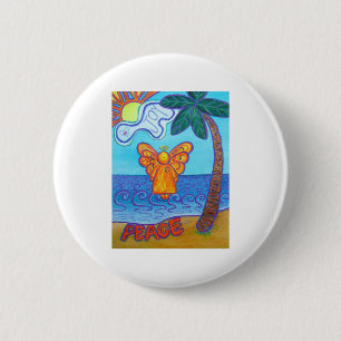 California Beach Angel Ronde Button 5,7 Cm