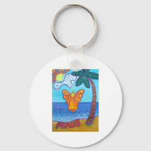 California Beach Angel Sleutelhanger