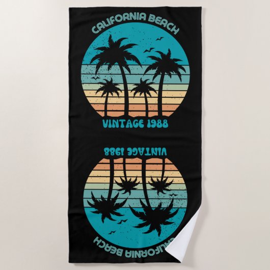 California Beach  Beach Towel Strandlaken (Voorkant)