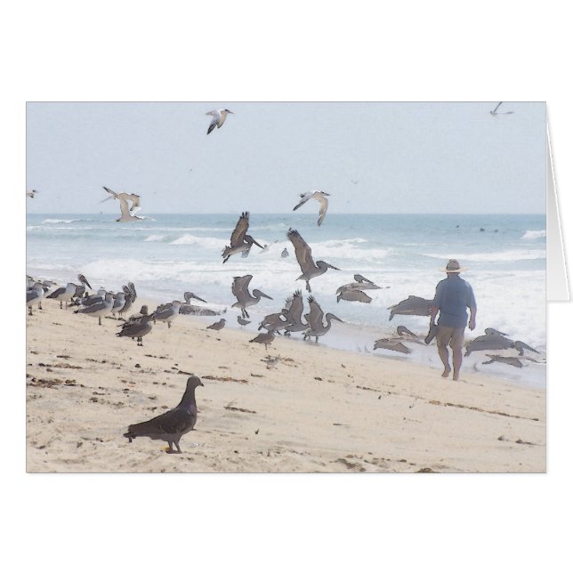 California Beach Card (Voorkant Horizontaal)