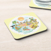 California Beach Life Bier Onderzetter (Linkerzijde)