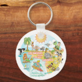 California Beach Life Sleutelhanger (Voorkant)