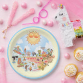 California Beach Papieren Bordje (Feest)