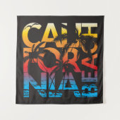 California Beach Poster Wandkleed (Voorkant)