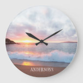 California Beach Sunset Grote Klok (Voorkant)