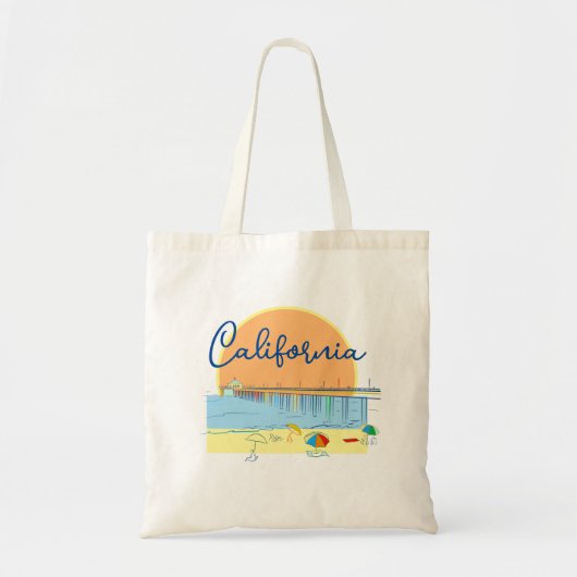 California Beach Tote Bag (Voorkant)