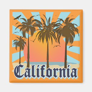 California Beaches Sunset Magneet