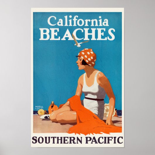 California Beaches Vintage Poster 1923 (Voorkant)