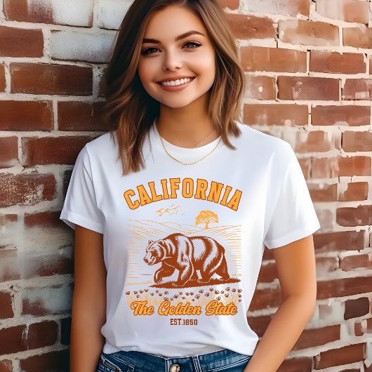California Bear Art – Golden State  Tri-Blend Shirt