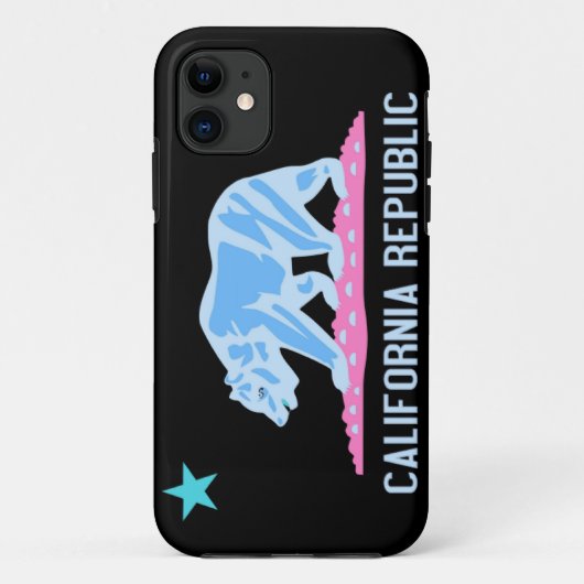 California Bear Flag Republic - coque iphone (Dos)
