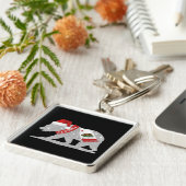 California Bear Key Ring Sleutelhanger (Zijkant)