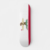 California Bear Surf and Skate Skateboard Deck (Devant)