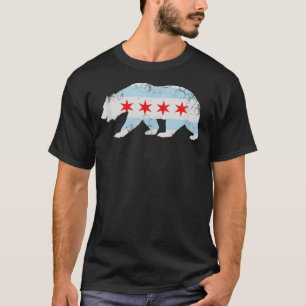California Beer Chicago Flag Transplant Family Hom T-shirt