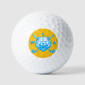 California Beer Monogram Initialen Golfballen (Voorkant)