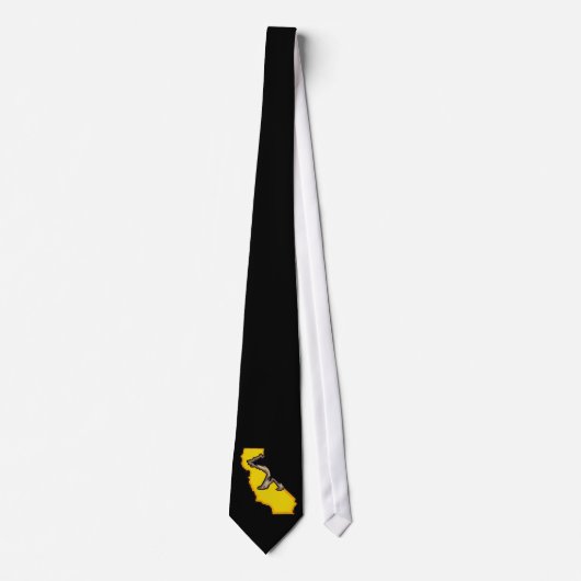 California beer State symbol zwarte necktie Stropdas (Voorkant)