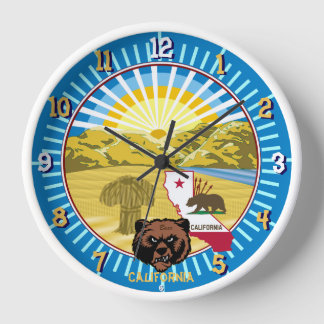 California Beer Wall Clock (Changeable City Name)