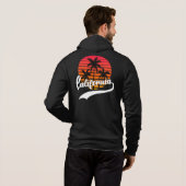 California Black Fleece Zip Hoodie (Achterkant volledig)