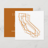 california blur uitnodiging (Voorkant / Achterkant)