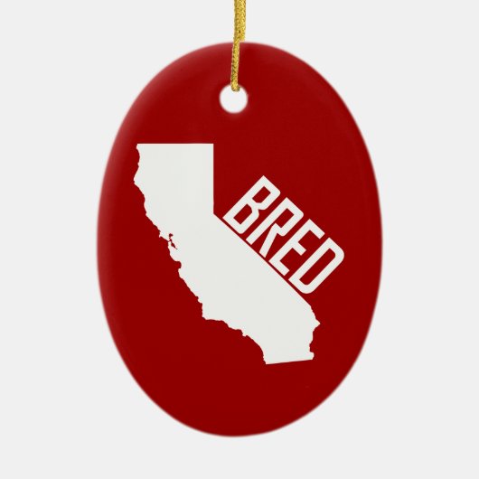 California Bred Keramisch Ornament (Voorkant)