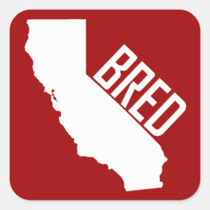 California Bred Vierkante Sticker