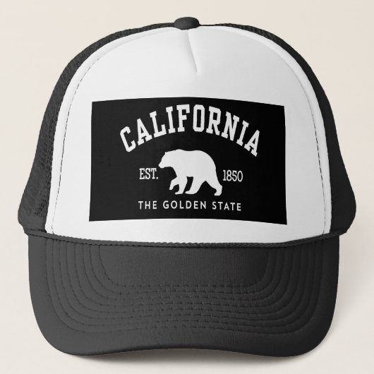 California CA Bear Trucker Pet (Voorkant)