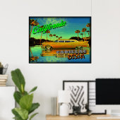 california cadillac - poster (Thuiskantoor)