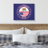 California Canvas Afdruk (Insitu (Slaapkamer))