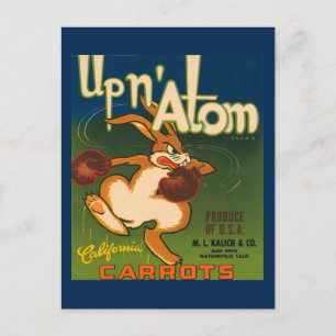 California Carrots Crate Label Briefkaart