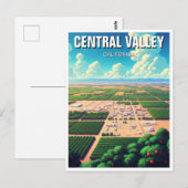California Central Valley Briefkaart (Voorkant / Achterkant)