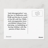 California Civil Code Section 60 Briefkaart Front (Achterkant)