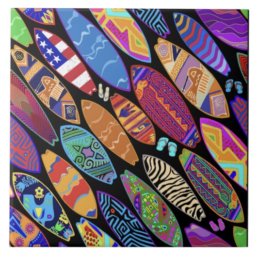 California Coast Surfboards Tegeltje (Voorkant)