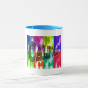 "California" Colorful Palms Cup Mok