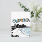 California Comic Style Briefkaart (Staand voorkant)