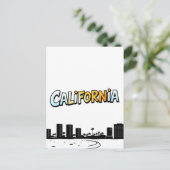 California Comic Style Briefkaart (Staand voorkant)