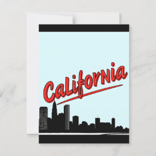 California Comic Style Briefkaart